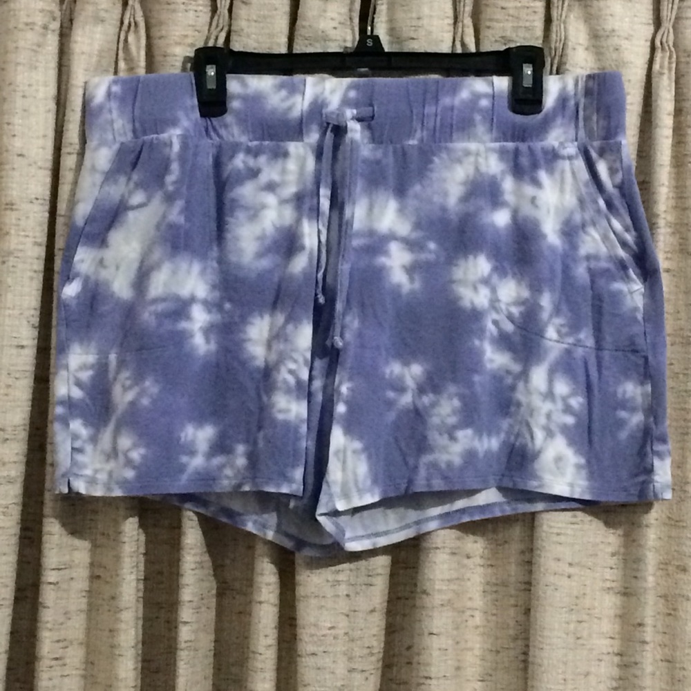 Wildfox Smokey Blue Tie Dye Sleep Shorts - XL
